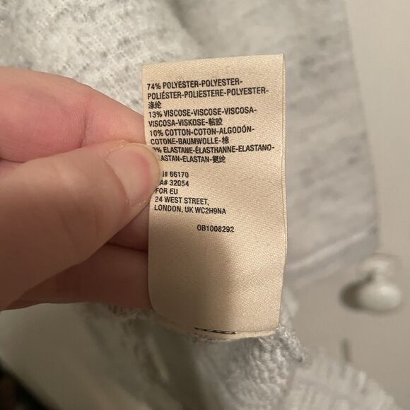 Maeve Anthropologie Risa Hacci Cowl Neck Tunic Sweater Size M Heathered Gray - Picture 4 of 5